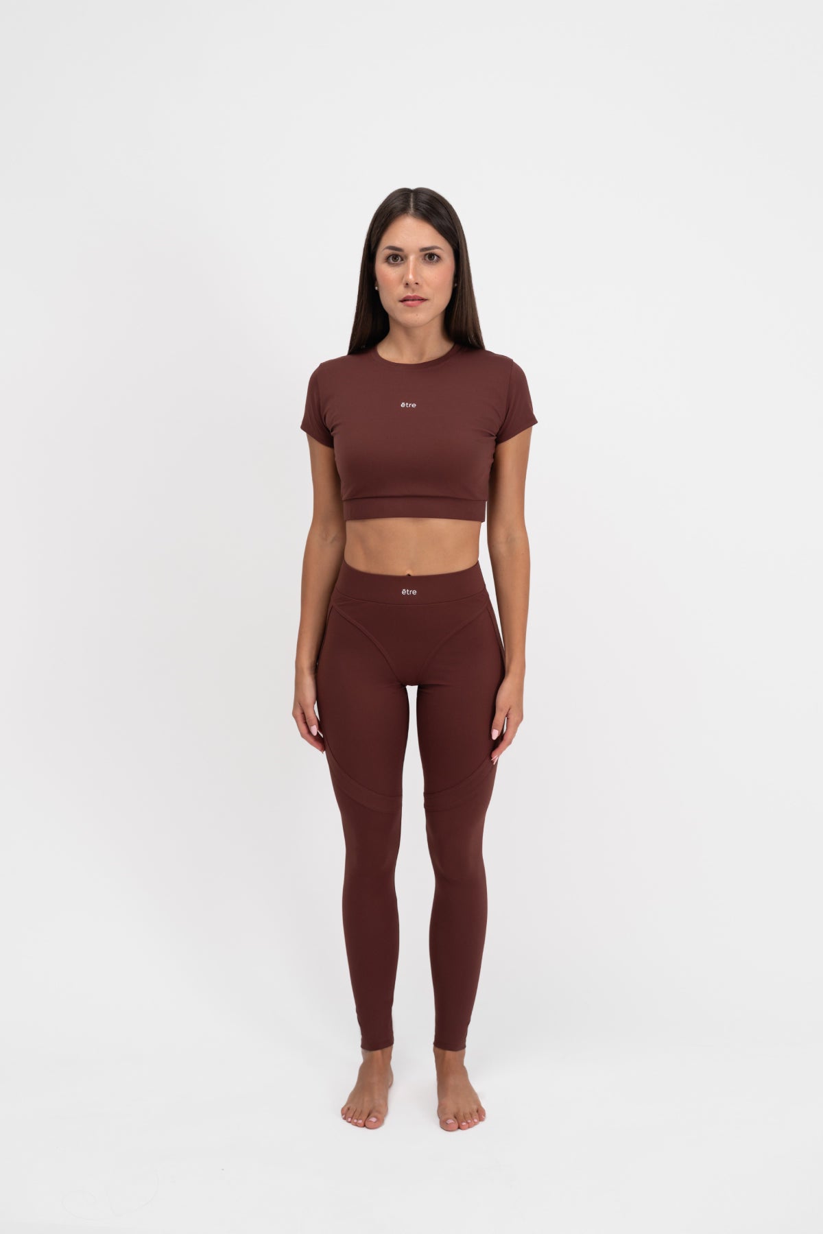Contour Fit Leggings Brown tajice za zene fitness odjeca za zene Etre