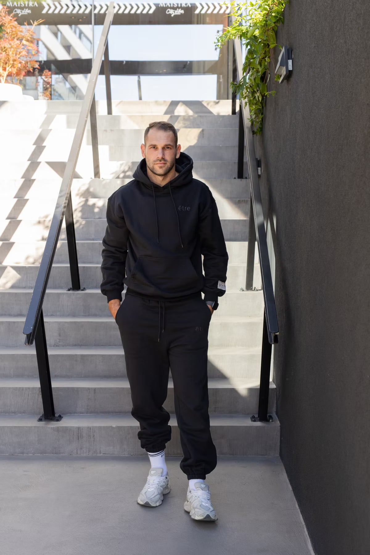 Matchy tracksuit hoodie Black