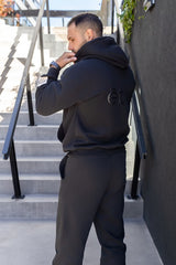 Matchy tracksuit hoodie Black