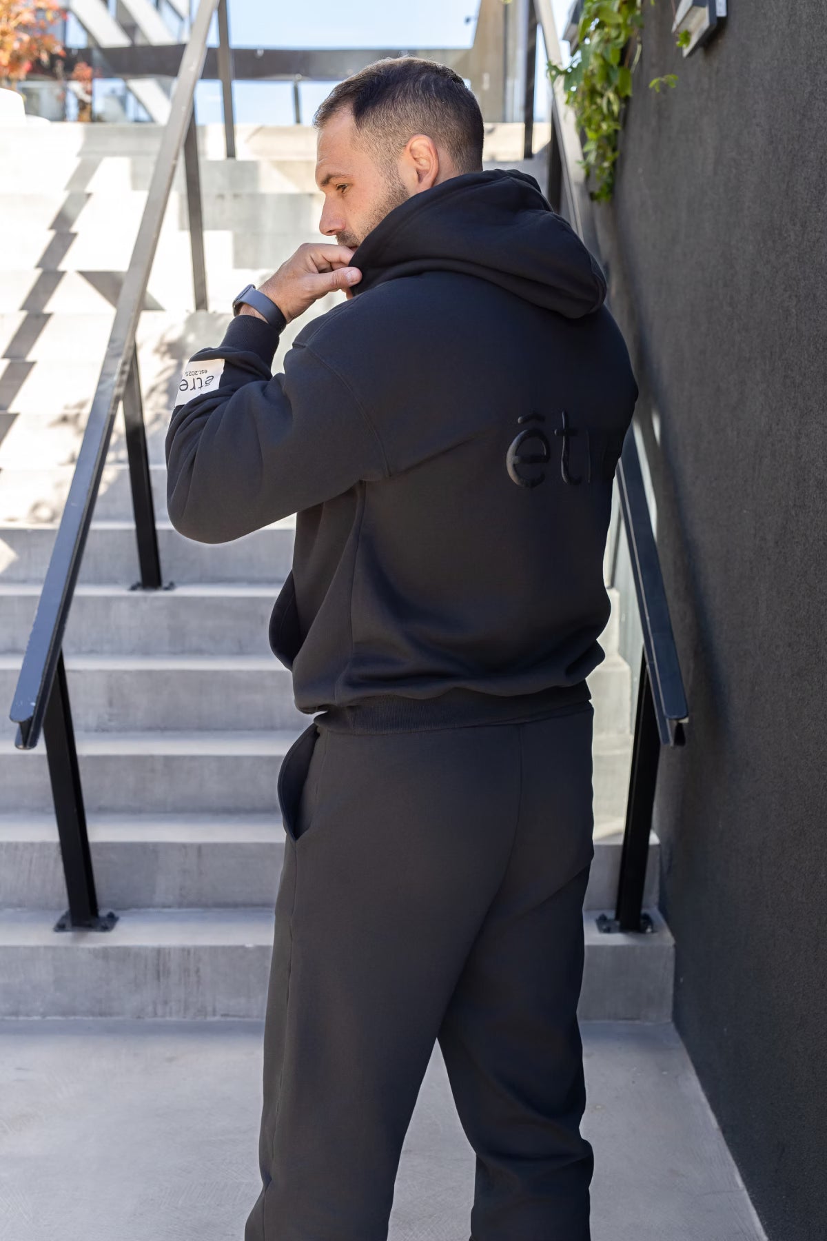 Matchy tracksuit hoodie Black