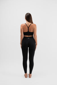 Leggings ActiveFit black back side ženske tajice Etre