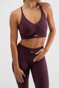 Leggings ActiveFit plum tajice i top za fitness etre