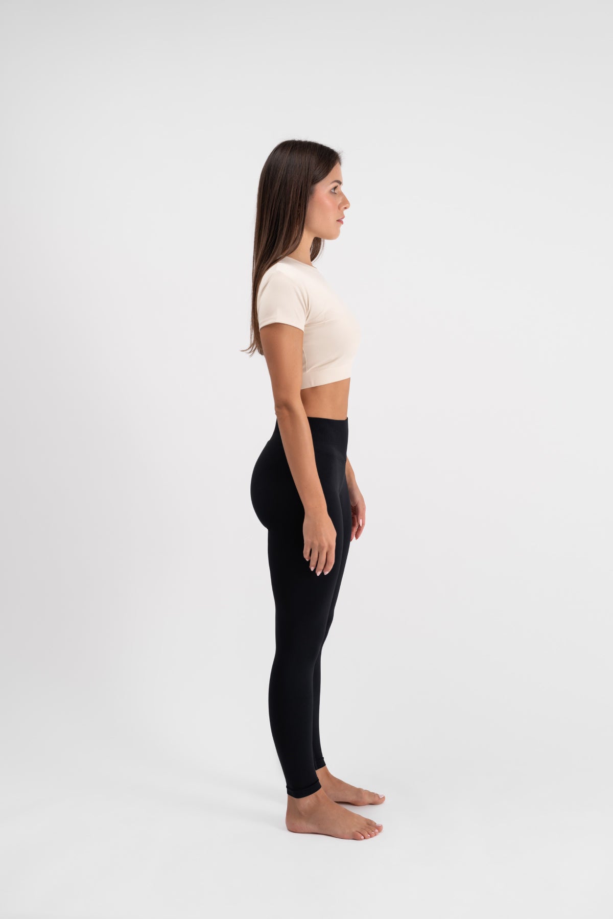 Leggings tajice Sculpting Leggings black crna profil etre