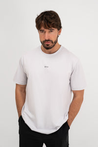 Svijetlo siva Active Light Gray majica Être muška - mali logo na prsima, prednji pogled, unisex casual sportska majica