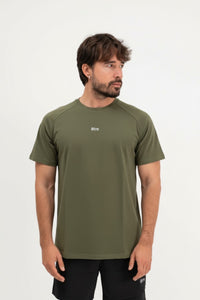 Muška majica Perform Army Green Être - kratki rukavi, Être logo, premium sportska odjeća za muškarce