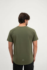 Muška majica Perform Army Green Être - kratki rukavi, Être logo, premium sportska odjeća za muškarce