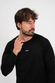 Crna unisex majica Urban Black Être - dugi rukavi, Être logo, premium casual sportska odjeća